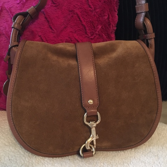 MICHAEL Michael Kors Handbags - Michael Kors Jamie Large Saddle Suede/Leather Bag